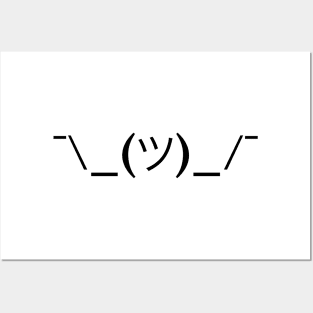 *shrug* ASCII emoji Posters and Art